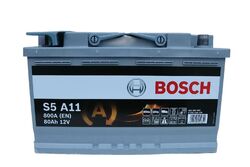 Bosch Starterbatterie AGM  S5 A11 80Ah 800A 0092S5A110 Start-Stop 