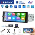 DAB+Kamera 8 Core 6+128G Apple Carplay Autoradio Android 14 1 DIN GPS Nav BT USB