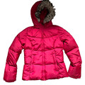 Timberland Earthkeeper Damen Gr. S rot 75% Daunenjacke abnehmbare Kapuze/Kunstfell