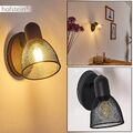 Flur Strahler Wand Lampen schwarz Wohn Schlaf Zimmer Raum Leuchten verstellbar