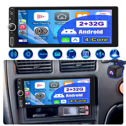 6,86" 1DIN Android 13 Autoradio Carplay GPS Navi WiFi Bluetooth USB RDS + Kamera