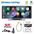 10.26" Zoll Tragbarer Apple CarPlay Android Auto Wireless Display Autoradio FM