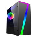 CiT Seven Schwarz Mid Tower RGB PC Gaming Gehäuse Micro-ATX ‎CIT-SEVEN
