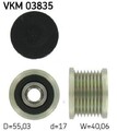SKF Generatorfreilauf Riemenscheibe Lichtmaschine Ø55mm