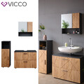Badmöbelset Irma Hochglanz modern Badezimmerschrank Badschrank Vicco