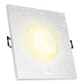 ISAWO Einbau Deckenstrahler IP65 weiß mit fourSTEP LED GU10 5W warmweiß
