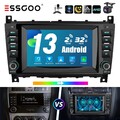 Carplay Android 13 2+32G Autoradio GPS KAM Für Benz C/CLC Klasse W203  W209