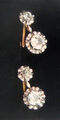 Antike Ohrringe um 1900 750er Gelbgold/Platin  Diamanten