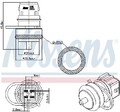 Nissens 207000 Sensor, Kühlmitteltemperatur oben für RENAULT SUZUKI VOLVO