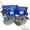ATE POWERDISCSCHEIBEN CERAMIC BELÄGE VORNE HINTEN für VW GOLF 5 6 TOURAN AUDI A3