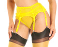 Luscious Lemon Perfect Match Suspender Belt S Strumpfhalter Gio Stockings UK