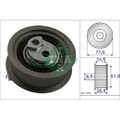1x Spannrolle, Zahnriemen Schaeffler INA 531 0851 10 passend für AUDI SEAT VW