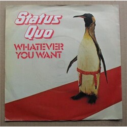 STATUS QUO WHATEVER YOU WANT 7" WITH HARD RIDE - UK ISSUE PRESSED IN FRANCE UK/F
