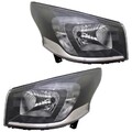 Scheinwerfer Set links & rechts H4/W21/5W mit Tagfahrlicht für Opel Vivaro
