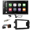 Pioneer AVH-Z5200DAB Android Auto Carplay Einbauset für Fiat Ducato 8 ab 2022