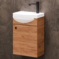 Planetmöbel Gäste WC Waschtischunterschrank 40 cm Badmöbel Set für kleine Bäder