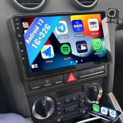 1+32G Android 13 Auto Carplay Autoradio Navi KAM Für Audi A3 8P 2003-2013 S3 RS3