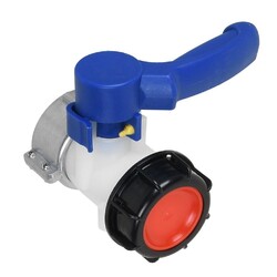 IBC Adapter Klappenhahn Tank Container Auslaufhahn S75x6 -75mm S60x6 Wasserhahn#