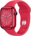 Apple Watch Series 8 [GPS, inkl. Sportarmband rot] 41mm Aluminiumgehäuse rot