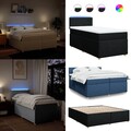 LED Boxspringbett mit Matratze Gästebett Einzelbett Doppelbett für Schlafzimmer