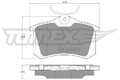 TOMEX Brakes Bremsbelagsatz, Scheibenbremse TX 16-24 für CITROËN