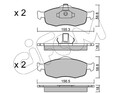 Bremsbelagsatz Scheibenbremse CIFAM 822-146-0 für GBP FORD BNP MONDEO 1 Turnier