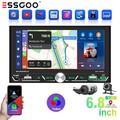 Autoradio 2 DIN Wireless Carplay Android Auto AM FM RDS TF Bluetooth DVR Kamera