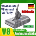 9000mAh Akku Für Dyson V8 Staubsauger 21,6V SV10 Absolute Pro V8 Animal Fluffy