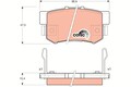 TRW GDB3154 Bremsbelagsatz,Scheibenbremse für Acura,Haval  Honda Honda ( Gac