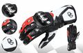 Deba® Motorradhandschuhe echtes Rindsleder Gloves mit Protektoren aus Titanium