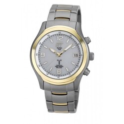 Funkuhr SOLAR DRIVE Herrenuhr  ETT EVEREST Titan EGT-11221-12M Eco Tech Time