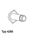 Thermostat Kühlmittel BorgWarner (Wahler) 4280.80D für MERCEDES S202 S210 PUCH