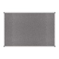 MAUL Pinnwand Textil 60 x 90 cm mit Aluminumrahmen Grau Pinnboard