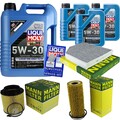 INSPEKTIONSKIT FILTER LIQUI MOLY ÖL 8L 5W-30 für Audi A5 Cabriolet 8F7 S5