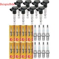 8x STELLOX Zündspule+NGK Zündkerze für VW EOS 1F7 1F8 2.0 FSI