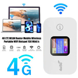 Mobiler WLAN Router Tragbarer 4G/5G LTE Wireless Mobiler WiFi Hotspot 150 Mbit/s