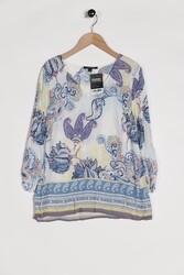 Comma Bluse Damen Oberteil Hemd Hemdbluse Gr. EU 40 Mehrfarbig #zh3r02smomox fashion - Your Style, Second Hand