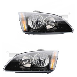 Scheinwerfer Set links & rechts Chrom H1/H7 für Ford Focus II DA_ HCP DP FFS