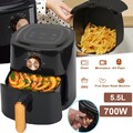 700W Heißluftfritteuse Air Fryer Digital Heissluft Friteuse ohne Öl Friteuse