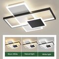 LED Design Deckenleuchte 40W Wohnzimmer Flur Deckenlampe Deckenlicht Dimmbar DE