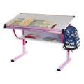Kinderschreibtisch Schreibtisch für Kinder Schüler Jugend höhenverstellbar pink