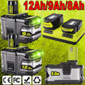 2X 6,0Ah Für Ryobi Akku 18V Lithium One Plus RB18L50 P108 RB18L40 9,0AH 8,0AH DE