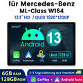8-Kern Für Mercedes Benz ML/GL Klasse W164 X164 Android 13 Autoradio Carplay Nav