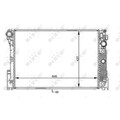 1x Kühler, Motorkühlung NRF 59108 passend für MERCEDES-BENZ