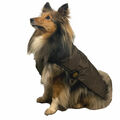 Fashion Dog Hunde-Regenmantel mit Fleecefutter Braun - Hundemantel Regen Fleece
