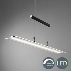 LED Pendelleuchte dimmbar höhenverstellbar Hängelampe Esstisch schwarz Glas 20W