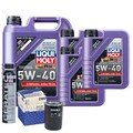 Motoröl 5W40 LIQUI MOLY Synthoil High Tech 8L+MAHLE Ölfilter +Cera Tec