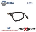 20-0290 ABS SENSOR DREHZAHLFÜHLER VORNE MAXGEAR 2PCS NEU OE QUALITÄT