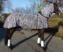 Hafer24 - unsere Meistverkaufte -  Ekzemerdecke Weidedecke Zebra Comfort 115cm