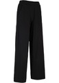 Jersey-Hose mit Komfortbund weites Bein Gr. 36/38 Schwarz Damen-Pants Neu*